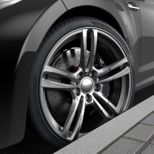 BMW M2 alloy wheel with Silver Zalloys Wheel Protector
